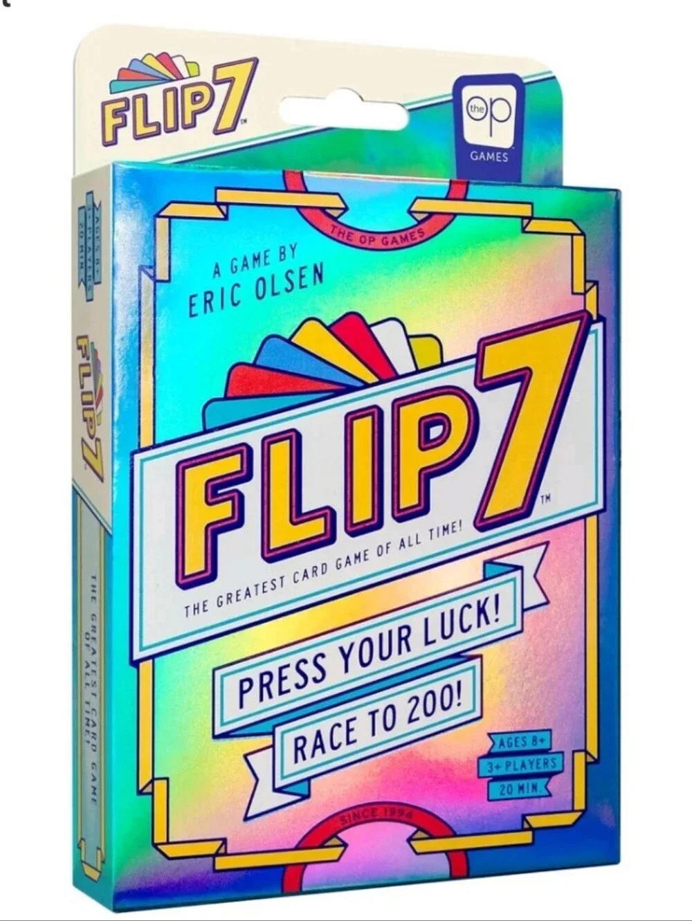 Flip 7 Card Game - Holographic Blue Box